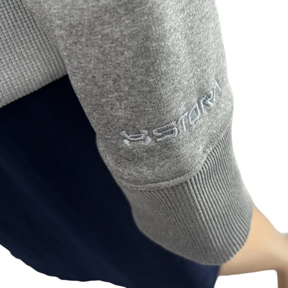Under Armour Women's Gray UA Storm Semi Fitted Hooded Sweatshirt - Picture 5 of 11